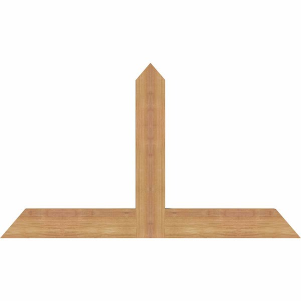 Ekena Millwork Portland Timber Gable Bracket, Western Red Cedar, 36"W x 21"H x 1 1/2"D x 3 1/2"F, 14/12 Pitch GBW036X21X0204POR00SWR - main